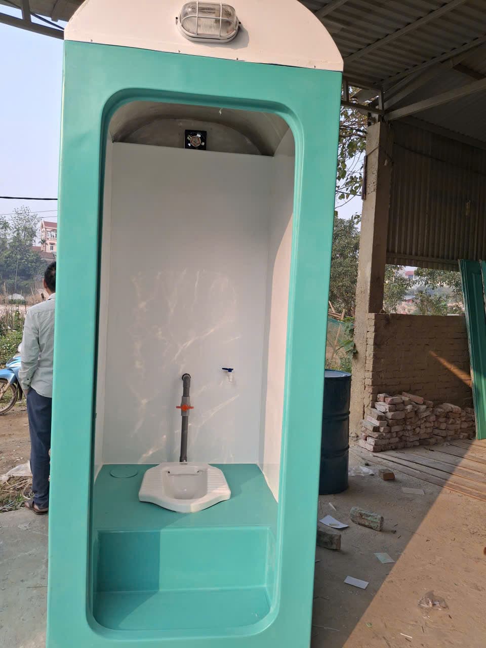 Nhà Vệ Sinh Di Động Đơn Bệ Bệt - view 1