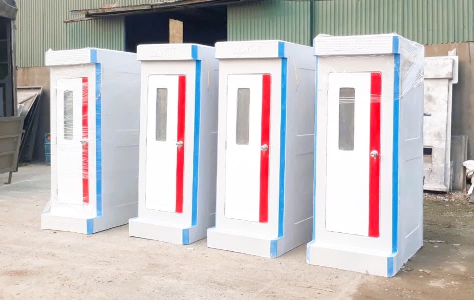 Nhà Vệ Sinh Di Động Đơn - Trắng Bệ Xổm - view 1