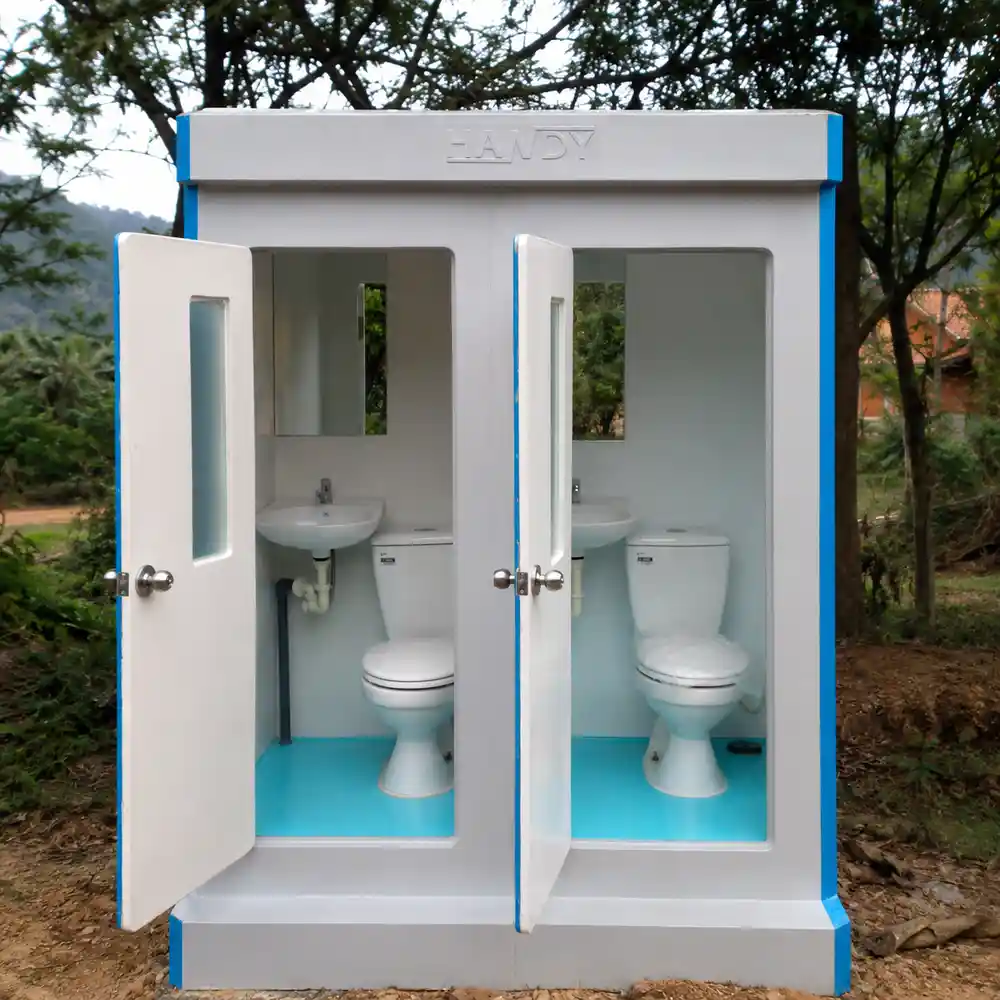 Nhà vệ sinh di động đôi
